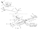 Pto Clutch And Control Diagram and Parts List for 31-10K801 1990 Toro Lawn Tractor