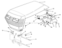 Sheet Metal And Covers Diagram and Parts List for 31-10K801 1990 Toro Lawn Tractor