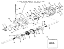 Transaxle 312-H, 416-H Diagram and Parts List for 31-10K801 1990 Toro Lawn Tractor