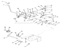 Clutch, Brake And Speed Control Linkage-312-H & 416-H Diagram and Parts List for 41-16OE01 1990 Toro Lawn Tractor