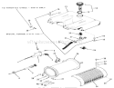 Throttle Choke And Fuel System Diagram and Parts List for 31-18KE01 1987 Toro Lawn Tractor