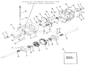Transaxle Diagram and Parts List for 31-18KE01 1987 Toro Lawn Tractor