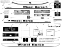 Decals Diagram and Parts List for 31-18KE01 1987 Toro Lawn Tractor