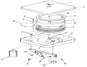 Air Cleaner Diagram and Parts List for 41-20O801 1990 Toro Lawn Tractor