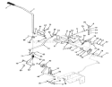 Clutch, Brake And Speed Control Linkage-520-H Diagram and Parts List for 41-20O801 1990 Toro Lawn Tractor