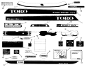 Decals Diagram and Parts List for 41-20O801 1990 Toro Lawn Tractor