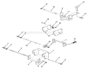 Hitches Diagram and Parts List for 41-20OE02 1000001-1999999 - 1991 Toro Lawn Tractor