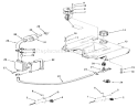 Throttle Choke And Fuel Controls Diagram and Parts List for 41-20OE02 1000001-1999999 - 1991 Toro Lawn Tractor