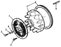 Toro Power Plus Blower Wheel With Screen Diagram and Parts List for 41-20OE02 1000001-1999999 - 1991 Toro Lawn Tractor