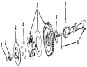 Toro Power Plus Camshaft Diagram and Parts List for 41-20OE02 1000001-1999999 - 1991 Toro Lawn Tractor