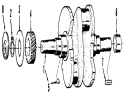 Toro Power Plus Crankshaft Diagram and Parts List for 41-20OE02 1000001-1999999 - 1991 Toro Lawn Tractor