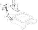 Toro Power Plus Oil Fill Tube And Bracket Diagram and Parts List for 41-20OE02 1000001-1999999 - 1991 Toro Lawn Tractor