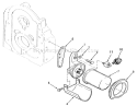 Toro Power Plus Oil Filter & Low Oil Pressure Cut-Off Switch Diagram and Parts List for 41-20OE02 1000001-1999999 - 1991 Toro Lawn Tractor