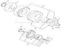 Wheels And Tires Diagram and Parts List for 41-20OE02 1000001-1999999 - 1991 Toro Lawn Tractor