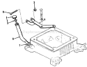 Oil Fill Tube And Bracket Diagram and Parts List for 41-20OE03 2000001-2999999 - 1992 Toro Lawn Tractor