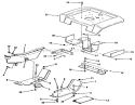 Sheet Metal And Covers Diagram and Parts List for 41-20OE03 2000001-2999999 - 1992 Toro Lawn Tractor