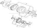 Wheel And Tires Diagram and Parts List for 41-20OE03 2000001-2999999 - 1992 Toro Lawn Tractor