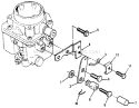 Choke Control (front Pull) Diagram and Parts List for 41-20OE03 2000001-2999999 - 1992 Toro Lawn Tractor