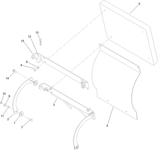 Cushion Assembly Diagram and Parts List for 79548 (313001001-313999999)(2013) Toro Lawn Mower