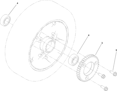 Wheel Assembly Diagram and Parts List for 22200TE (270000001-270001000)(2007) Toro Lawn Mower