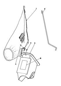 Bagging Kit No. 47-6510 (Optional) Diagram and Parts List for 16299C 7000001 - 7999999 Toro Lawn Mower