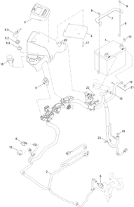 Electrical Assembly Diagram and Parts List for 72947 406343041-999999999 Toro Lawn Mower