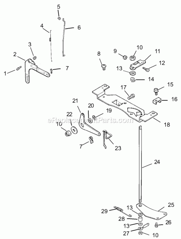 Engine Control Assembly Kohler Cv20s Pro 6559 Diagram and Parts List for 74177 230000001-230007000 Toro Lawn Mower