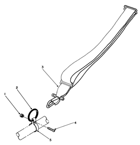 Shoulder Harness (Optional) Diagram and Parts List for 51642 6000001 - 6999999 Toro Trimmer