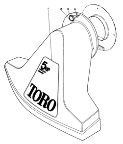 Snout Assembly (Models 62912 & 62923) Diagram and Parts List for 62923 8000001 - 8999999 Toro Leaf Blower / Vacuum