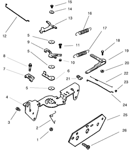 Group 9-Engine Controls Diagram and Parts List for 22304 890001 - 899999 Toro Lawn Tractor Accessories