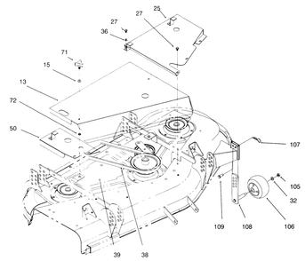 Part Location Diagram of 51-3910 Toro DISCONTINUED