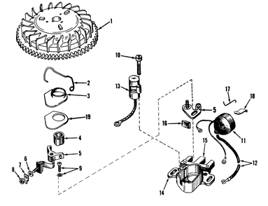 Magneto No. 610772 Diagram and Parts List for 21172 1000001 - 1999999 Toro Lawn Mower