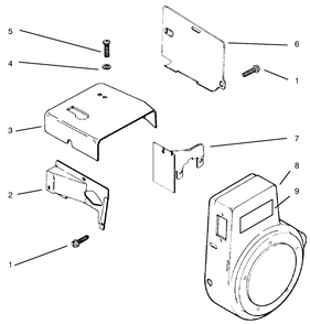 Baffles And Shrouds Diagram and Parts List for 73363 7900001 - 7999999 Toro Lawn Tractor