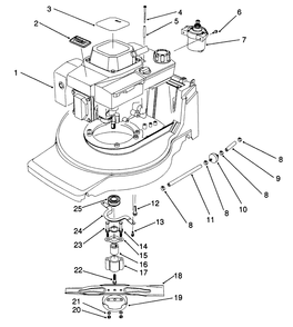 Engine Assembly Diagram and Parts List for 20926B 1000001 - 1999999 Toro Lawn Mower