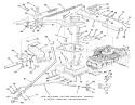 Hydrostatic Transaxle-Control Linkage Diagram and Parts List for 32-11B403 1989 Toro Lawn Tractor