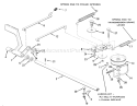 Mechanical Transmission Brake And Clutch Linkage Diagram and Parts List for 32-11B403 1989 Toro Lawn Tractor