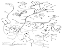 Electrical System Diagram and Parts List for 32-11B403 1989 Toro Lawn Tractor