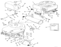 Engine, Fuel & Exhaust Systems Diagram and Parts List for 32-11B403 1989 Toro Lawn Tractor