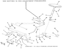 Front Axle And Steering Diagram and Parts List for 32-11B403 1989 Toro Lawn Tractor