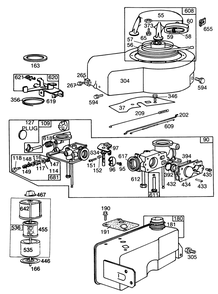Engine Briggs & Stratton Model No. 130902 Type 1200-01 (Continued) Diagram and Parts List for 22010 4000001 - 4999999 Toro Lawn Mower