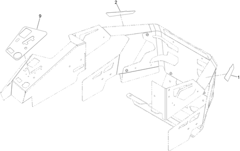 Decal Assembly Diagram and Parts List for 74048TE 410170000-411435567 Toro Lawn Tractor