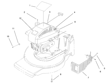 Engine Assembly Diagram and Parts List for 20914 7900001 - 7999999 Toro Lawn Mower