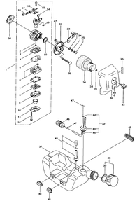 Carburetor And Fuel Assembly Diagram and Parts List for 53003 895001 - 899999 Toro Trimmer