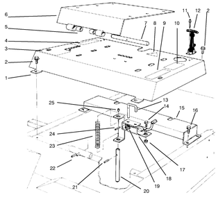 Seat Mount Diagram and Parts List for 30620 790001 - 799999 Toro Lawn Tractor