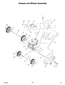 Page 1 Diagram and Parts List for 58610-37390  Toro Lawn Mower