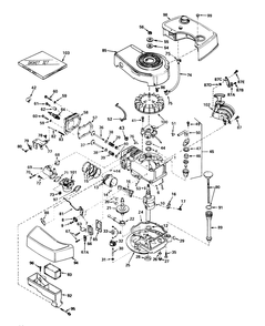 Engine Tecumseh Model No. 120-12006a (Model No. 20517) Diagram and Parts List for 20644 7000001 - 7999999 Toro Lawn Mower