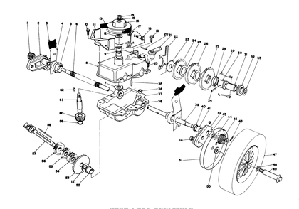 Gear Case Assembly Diagram and Parts List for 20810 0000001 - 0999999 Toro Lawn Mower