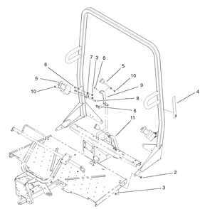 Part Location Diagram of 100-4928 Toro BELT-SEAT