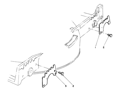Wear Plate Model No. 49-4080 (Optional) Diagram and Parts List for 20219 1000001 - 1999999 Toro Lawn Mower