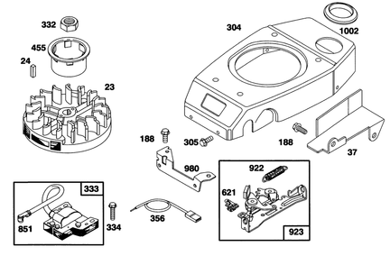 Engine Gts 150 Model 97772-0118-02 Model 97772-0318-A2 Diagram and Parts List for 20464 5900001 - 5999999 Toro Lawn Mower
